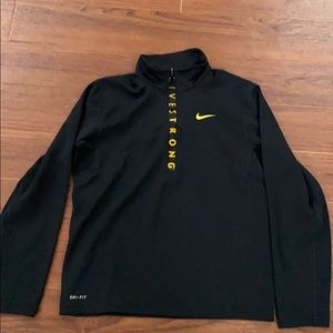 Nike Livestrong Dri-Fit Half Zip. Medium